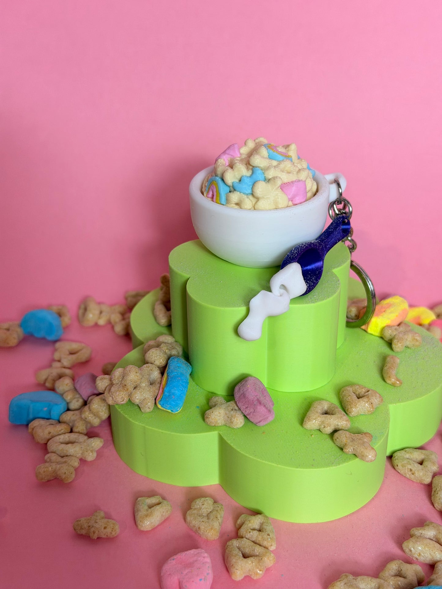 Cereal Fidget Clicker Keychain