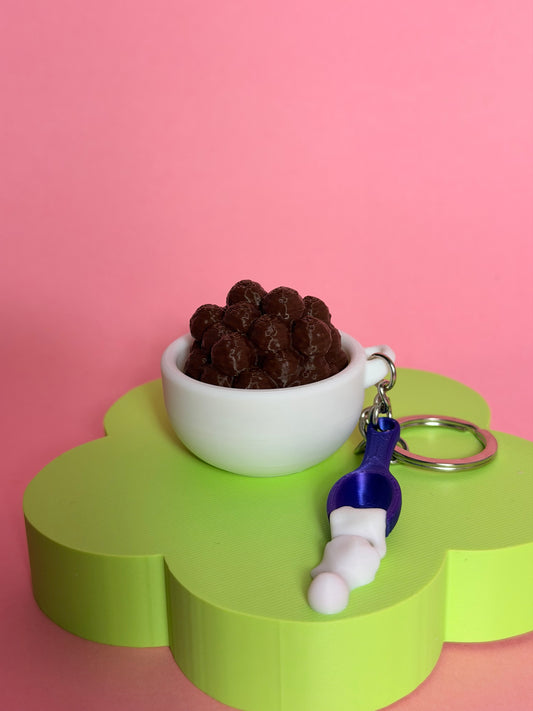 Cereal Fidget Clicker Keychain