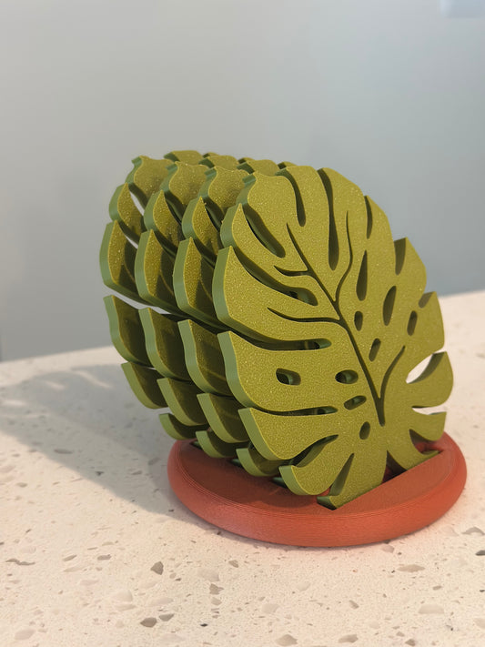 Monstera Coaster Set