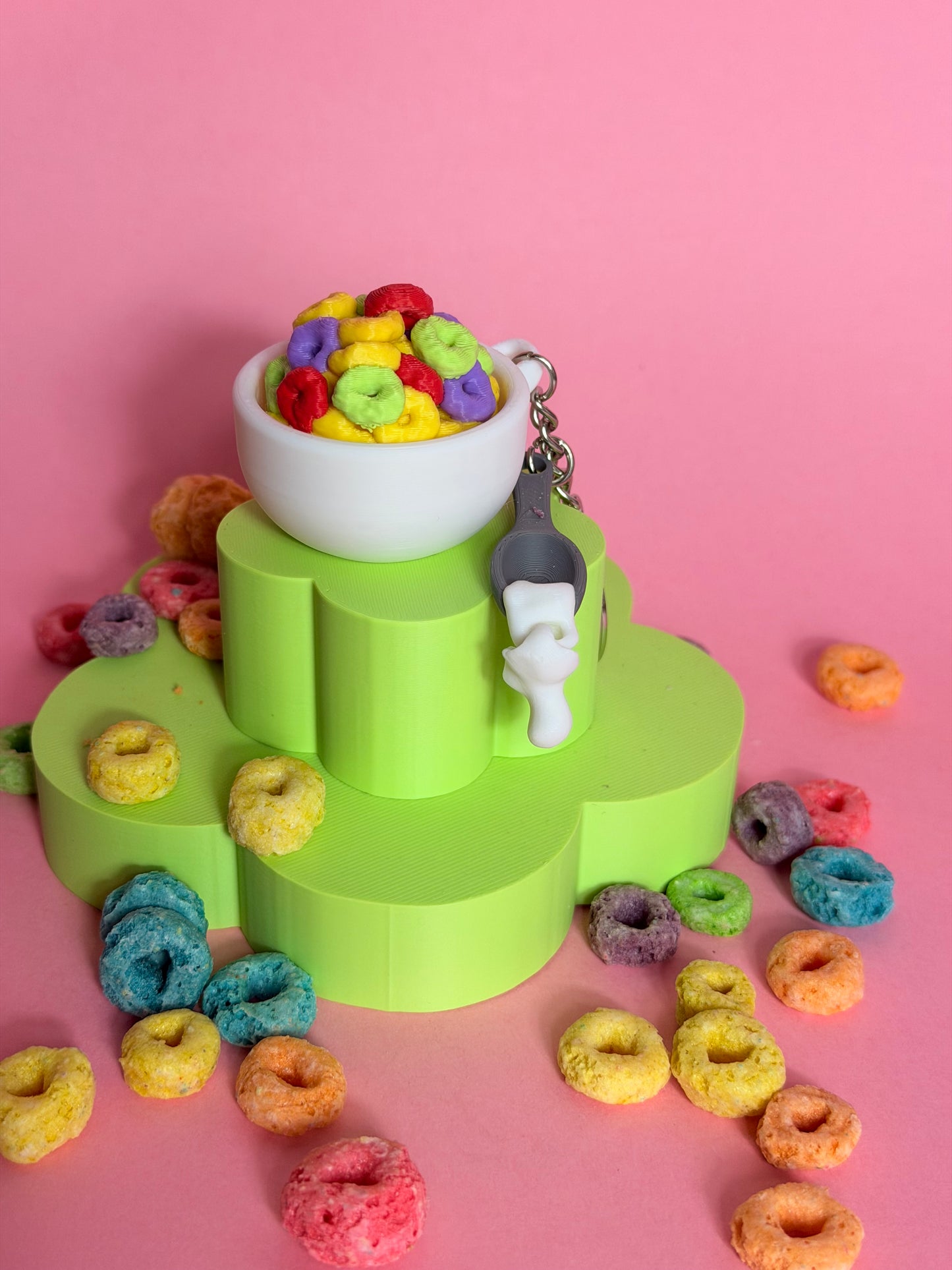 Cereal Fidget Clicker Keychain