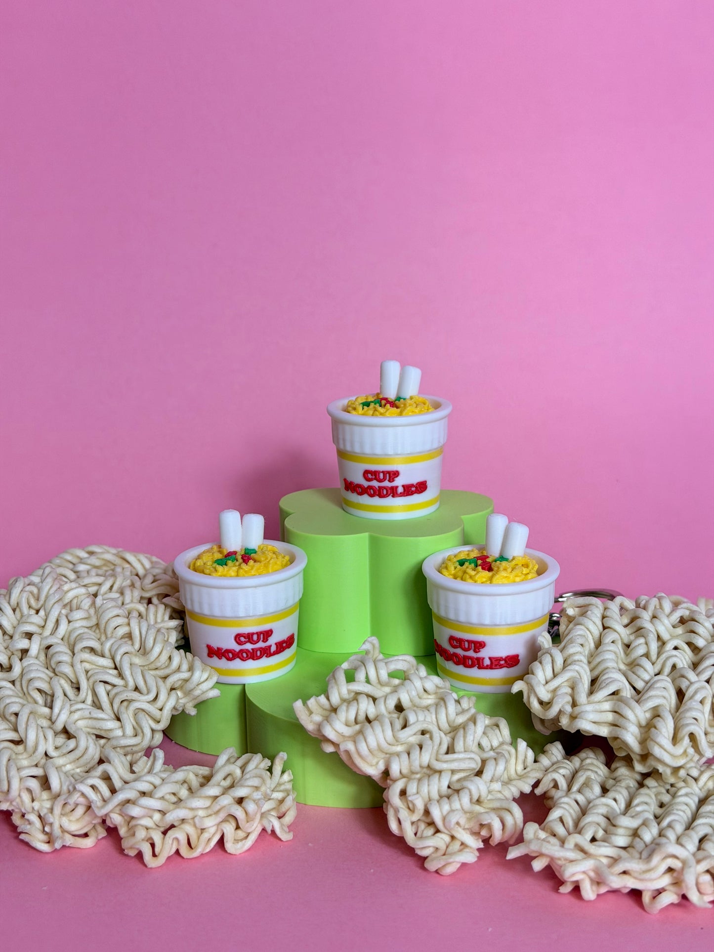 Cup Noodles Clicker Keychain