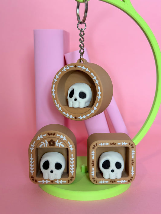 Skull Mini Book Nook Clicker