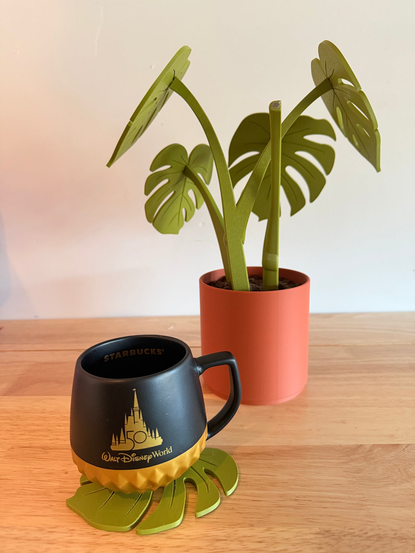 Monstera Plant Coaster Set